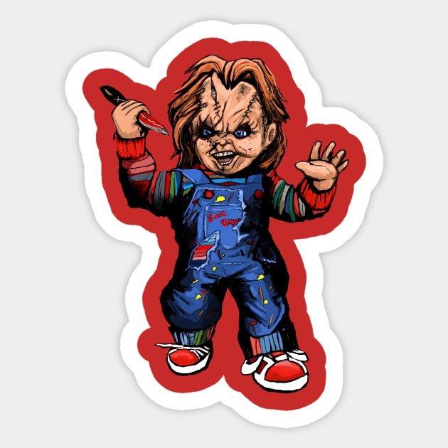 Chucky Sticker by Art Of Lunatik